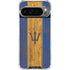 Barbados Flag Dark Wood Google Pixel 10 Pro XL Clear Case